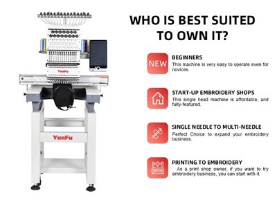 Komerciālā 15. adatu izšūšanas mašīna